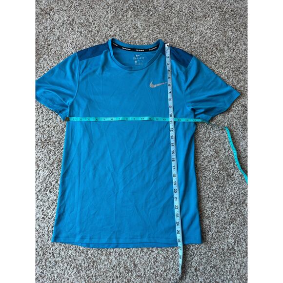 Nike Dri-Fit  Running Men's short sleeve shirt, size Small, Blue - Picture 3 of 9